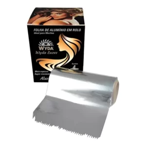 Papel Alumínio Wyda p/ Mechas – Caixa 4 Rolos Profissional