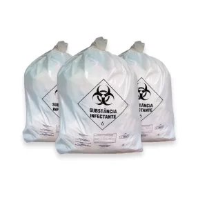 100 Sacos Vabene Hospitalar Infectante 15L, 30L e 50L