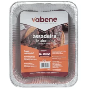 Assadeira Alumínio Ret. Descartável 10L – 24 Unidades